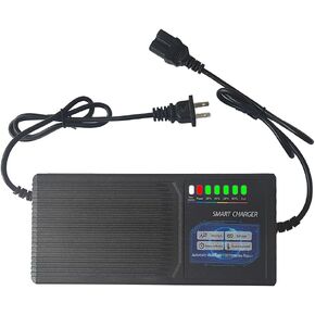 72V 20AH Electric Bike Battery Charger for Electric Bicycle E-Bike Lead Acid Battery Input AC110V-220V Auto Shut Off Universal T Port Plug