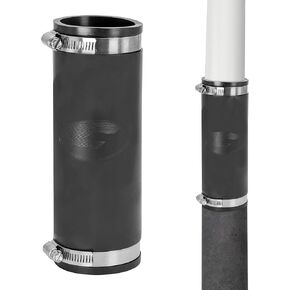 Fernco XL 1056-1502 Flexible Pipe Coupling 1-1/2" CI/Plastic/Steel to 1-1/2" CI/Plastic/Steel