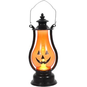 Uonlytech Pumpkin Lantern Vintage Decor Outdoor Decor Outdoors Jack- O- Lantern for Kids Lanterns Decorative Outdoor Halloween Pumpkin Decor Plastic Party Favors Pumpkin Lights Battery