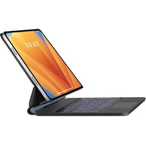 riwezox Keyboard for iPad, Wireless Bluetooth Keyboard for iPad Pro 11 Inch (4th/3rd/2nd/1st), Keyboard Case for iPad Air 10.9 Inch (5th/4th), Floating Cantilever Stand with Multi-Touch Trackpad