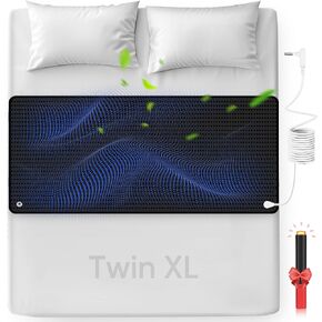 Grounding Mat for Bed, Enjoy The Grounding Effect Indoors, for Better Sleep, Pain and Stress Relief, Grounding Mat Set Comes with Grounding Cord, 27''×60''