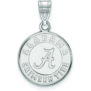 Alabama Medium (5/8 Inch) Disc Pendant (Sterling Sliver)