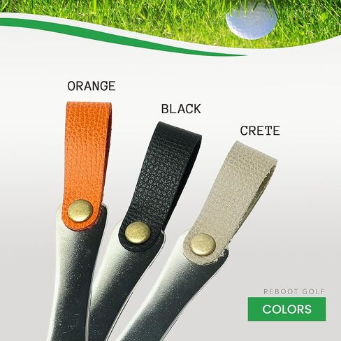Reboot Golf Portable Stainless Steel Golf Green Fork with Genuine Leather Belt in Saudi Arabia