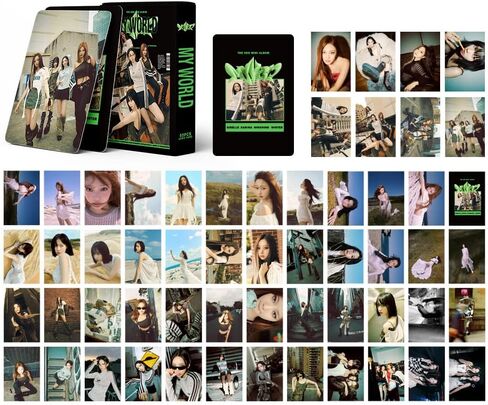 بطاقات Kpop Aespa Lomo 55 قطعة من بطاقات صور الألبوم الجديد My World بطاقات صور صغيرة Aespa هدية للمعجبين (عالمي)... in Saudi Arabia