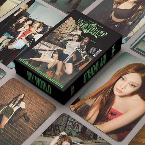 بطاقات Kpop Aespa Lomo 55 قطعة من بطاقات صور الألبوم الجديد My World بطاقات صور صغيرة Aespa هدية للمعجبين (عالمي)... in Saudi Arabia