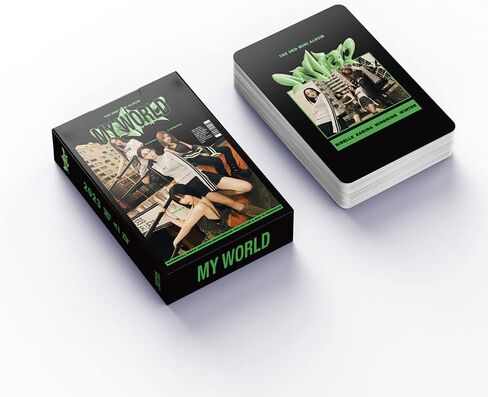 بطاقات Kpop Aespa Lomo 55 قطعة من بطاقات صور الألبوم الجديد My World بطاقات صور صغيرة Aespa هدية للمعجبين (عالمي)... in Saudi Arabia