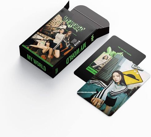 بطاقات Kpop Aespa Lomo 55 قطعة من بطاقات صور الألبوم الجديد My World بطاقات صور صغيرة Aespa هدية للمعجبين (عالمي)... in Saudi Arabia