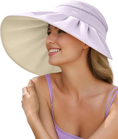 BENEUNDER Large Brim Foldable Sun Visor for Women UPF50+ UV Protection in Saudi Arabia