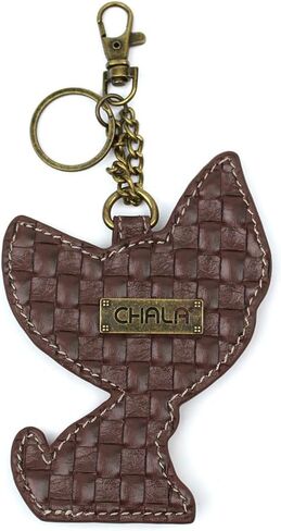 CHALA Boston Terrier Puppy Dog Key Chain Coin Purse Leather Bag Fob Charm New in Saudi Arabia