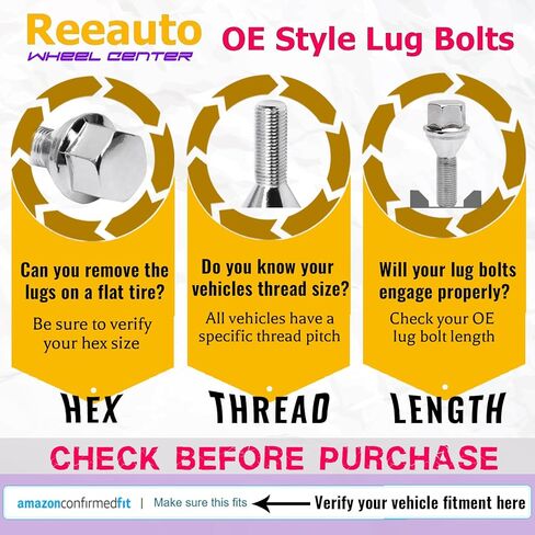 12x1.25 Wheel Stud Lug Bolts, 2.45 Inch 28mm Shank 19mm Hex Conical Seat Replacement for 2018-2022 Compass, 2014-2022 Cherokee, 2014-2020 Renegade, Set of 20 in Saudi Arabia