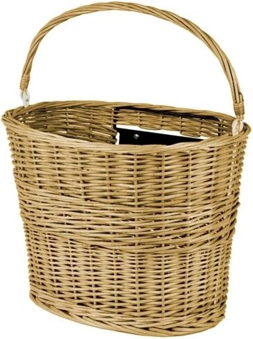 M-Wave Universal Wicker Bicycle Basket, Clip-on Bracket in Saudi Arabia