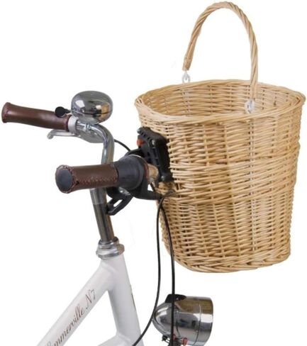 M-Wave Universal Wicker Bicycle Basket, Clip-on Bracket in Saudi Arabia
