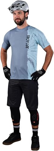 Troy Lee Designs Skyline Air SS Jersey، نصف صبغ باتجاه الريح، كبير in Saudi Arabia