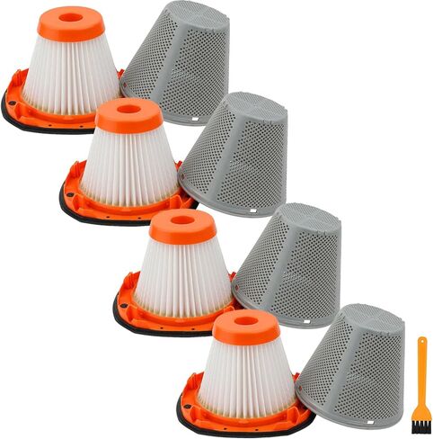 4 Pcs N900287 Filter Replacement for BLACK+DECKER 20V Dustbuster Cordless Handheld Vacuum Models BCHV001C1, BCHV001B, for CRAFTSMAN V20 Cordless Hand Vac with 1 Cleaning Brush in Kuwait