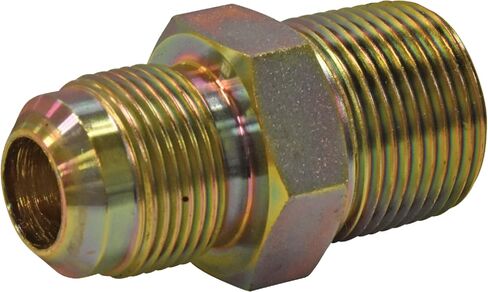 Eastman 1/2 بوصة OD Flare x 1/2 بوصة MIP محول تركيب الغاز للغاز الطبيعي والبروبان السائل، فولاذ مطلي بالزنك، 65704B in Saudi Arabia