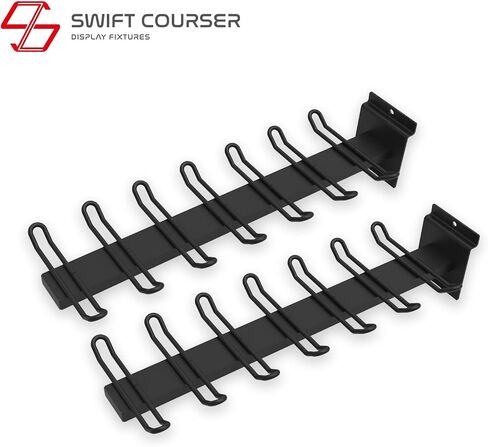 Baseball Bat Holder to Hold 6, 8, 12 Bats, Sports Softball Bat Slatwall Storage Vertical Display Rack, Slatwall Accessories (6 Bats Holder - 3 Pack, Black) in Saudi Arabia