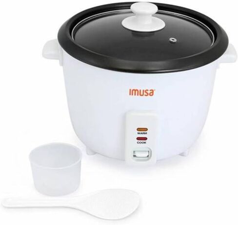 IMUSA 1.5cup Electric Ceramic Rice Cooker, White in Saudi Arabia