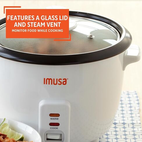 IMUSA 1.5cup Electric Ceramic Rice Cooker, White in Saudi Arabia