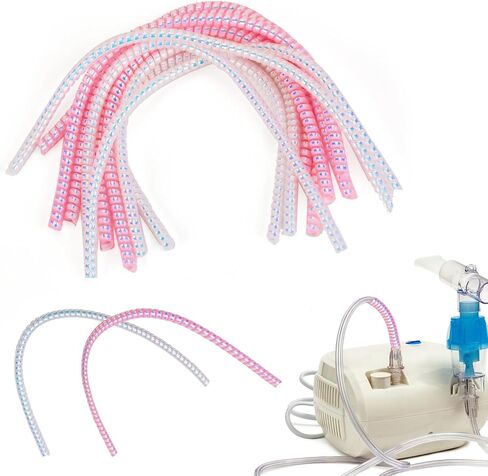 10 Pack Oxygen Tubing Support Crimp Straightener, Oxygen Tube Support for Portable Oxygen Concentrator Oxygen Hose Nasal Cannula Oxygen Tube Straightener Accessories in Saudi Arabia