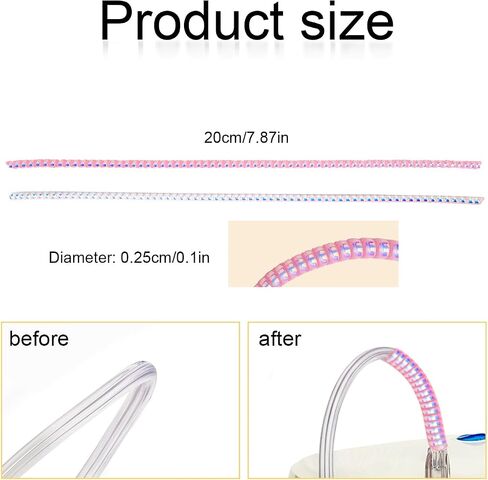 10 Pack Oxygen Tubing Support Crimp Straightener, Oxygen Tube Support for Portable Oxygen Concentrator Oxygen Hose Nasal Cannula Oxygen Tube Straightener Accessories in Saudi Arabia