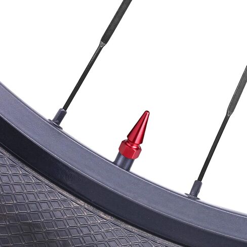 أغطية جذعية للصمام من الألومنيوم، 5 قطع من أغطية صمامات إطارات عجلة السيارة مقاومة للتسرب والغبار مع 5 قطع من قلوب الصمامات، مناسبة عالميًا لسيارات الدفع الرباعي والشاحنات والدراجات النارية وملونة in Kuwait