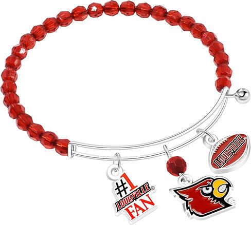 سوار الإسورة المطرز بشعار NCAA Louisville Cardinals الثلاثة in Kuwait