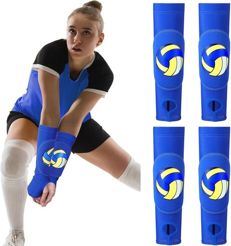 Volleyball Arm Sleeves Passing Hitting Forearm Sleeves with Protection Pads and Thumb Hole Padded Volleyball Sleeves in Saudi Arabia