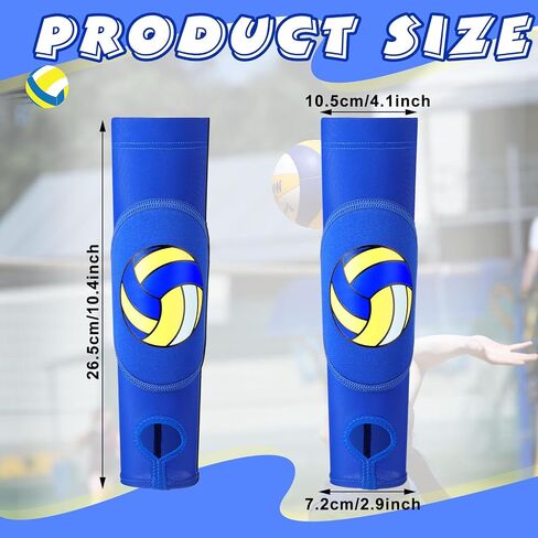Volleyball Arm Sleeves Passing Hitting Forearm Sleeves with Protection Pads and Thumb Hole Padded Volleyball Sleeves in Saudi Arabia