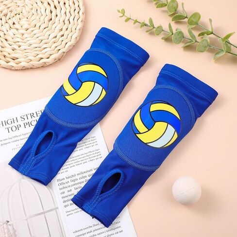 Volleyball Arm Sleeves Passing Hitting Forearm Sleeves with Protection Pads and Thumb Hole Padded Volleyball Sleeves in Saudi Arabia