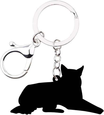 DOWAY Acrylic Dog Keychain Charm, German Shepherd Dog Key Ring Cute Keychains Car Key Chain for Kids Adults Gift Jewelry in Kuwait