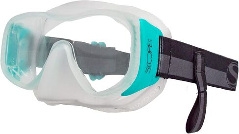 Sherwood Scuba Scope Slim Mask for Women and Narrow Faces; with Elastic Mask Strap for Added Comfort and Convenience in Saudi Arabia