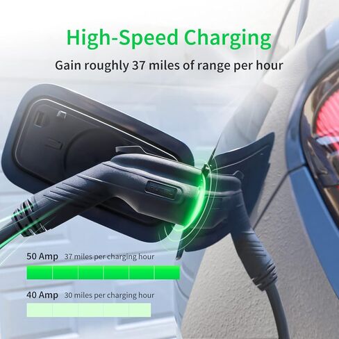 Autel MaxiCharger Home Smart Electric Vehicle (EV) Charger, 40 Amp Level 2 Wi-Fi and Bluetooth Enabled EVSE, Indoor/Outdoor Car Charging Station, with in-Body Holster and 25-Foot Cable（6-50 Plug） in Kuwait