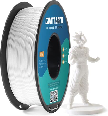 خيوط طابعة GIANTARM ثلاثية الأبعاد، خيوط Pla بيضاء دافئة، بكرة 1 كجم (2.2 رطل)، دقة الأبعاد 1.75 مم +/- 0.03 مم، خيوط طباعة ثلاثية الأبعاد in Kuwait