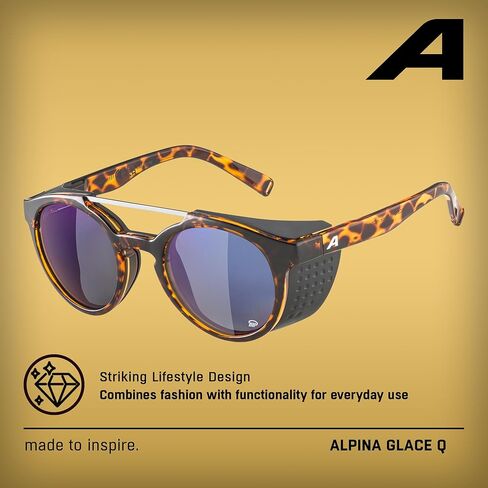 ALPINA GLACE - Polarised, mirrored and shatterproof sunglasses with Quattroflex Technology and 100% UV protection For adults in Kuwait