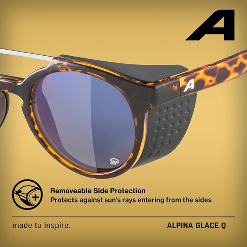 ALPINA GLACE - Polarised, mirrored and shatterproof sunglasses with Quattroflex Technology and 100% UV protection For adults in Kuwait