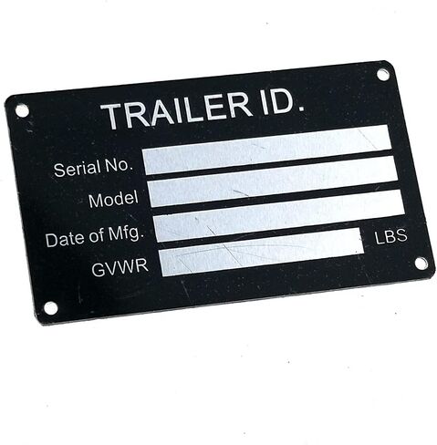 VIN Serial ID TAG Plate Data Blank CAR Truck HOT Rod Equipment Trailer Make/Mode in Saudi Arabia