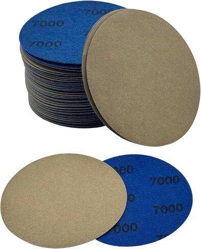 3 Inch Sanding Discs, 50pcs 2000 Grit Silicon Carbide Sandpaper, Wet Dry Hook and Loop Sand Paper for Wood Metal or Auto in Saudi Arabia