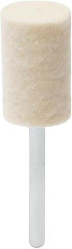 Utoolmart 12mm Wool Felt Mounted Points Cylindrical Polishing Bits Burrs Buffing Wheels Grinding Head with 1/8" Shank 15 Pcs in Saudi Arabia