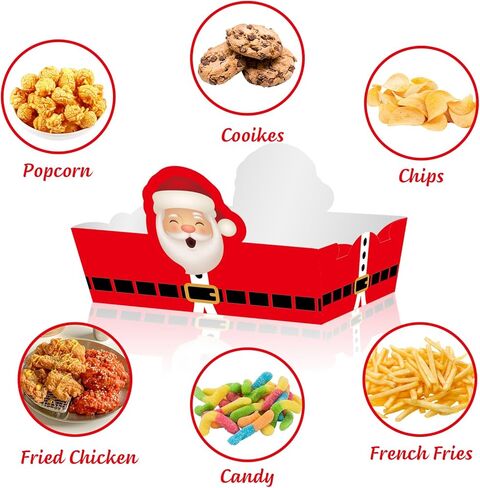 60 قطعة لوازم حفلات عيد الميلاد حفلة عيد الميلاد الغذاء المتاح عيد الميلاد تخدم قارب عيد الميلاد قوارب الطعام حفلة عيد الميلاد in Kuwait