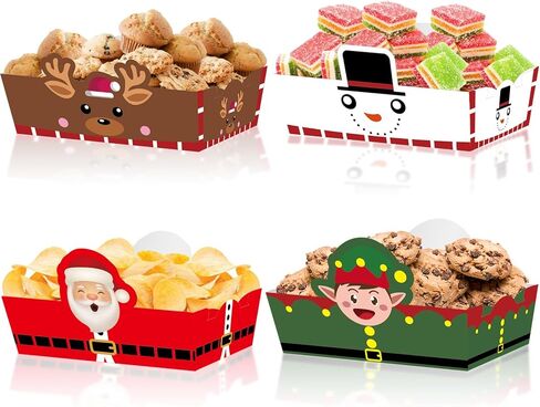 60 قطعة لوازم حفلات عيد الميلاد حفلة عيد الميلاد الغذاء المتاح عيد الميلاد تخدم قارب عيد الميلاد قوارب الطعام حفلة عيد الميلاد in Kuwait