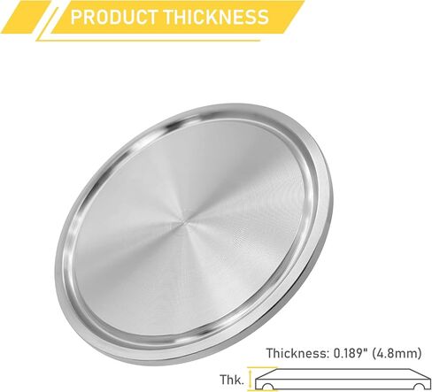 1.5 Inch Tri-Clamp End Caps 304 Stainless Steel for 1.5" Tri Clamp Sanitary Fittings Solid TC Cap 4PCS in Saudi Arabia