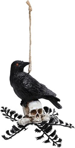 Vipush Halloween Decorative Hanging Ornaments – Black Crow Design for Spooky Decor, Ideal for Indoor & Outdoor Use, Perfect for Haunted Houses & Parties 2PCS in Saudi Arabia