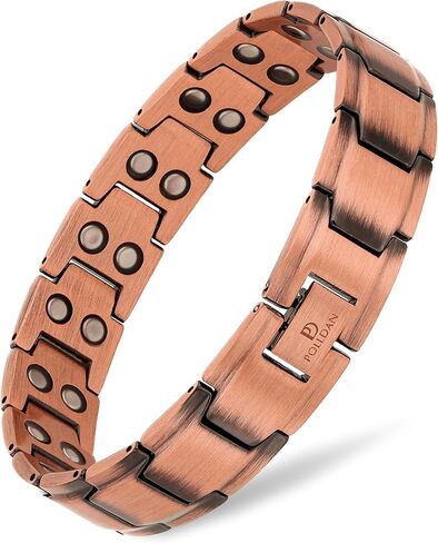Pure Copper Magnetic Bracelets for Women - 6200 Gauss Power | Natural Jewelry in ELegance Style | Women's Copper Bracelet comes in adorable Gift Box and Sizing Tool to Adjust Length in Saudi Arabia