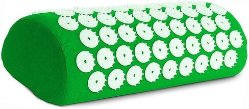 Signature Fitness Acupressure Mat and Pillow Set for Back/Neck Pain, Acupuncture Products to Relieve Muscle Fatigue, Improve Insomnia for Sedentary People, Acupuncture Eases Stress, Massage Mat, Black in Saudi Arabia
