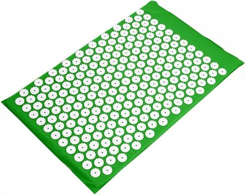 Signature Fitness Acupressure Mat and Pillow Set for Back/Neck Pain, Acupuncture Products to Relieve Muscle Fatigue, Improve Insomnia for Sedentary People, Acupuncture Eases Stress, Massage Mat, Black in Saudi Arabia