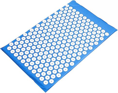 Signature Fitness Acupressure Mat and Pillow Set for Back/Neck Pain, Acupuncture Products to Relieve Muscle Fatigue, Improve Insomnia for Sedentary People, Acupuncture Eases Stress, Massage Mat, Black in Saudi Arabia