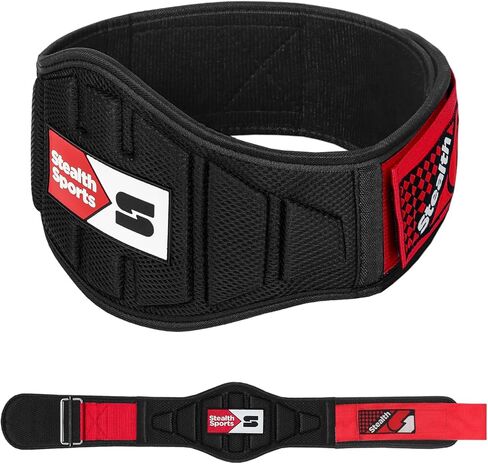 Weight Lifting Belt – 6.5" Back Support Padded Workout Belt Auto Lock Buckle – Neoprene Gym Belt Men Women – Fitness Bodybuilding Training Deadlift Squats Weightlifting Belt in Saudi Arabia