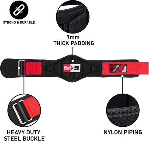 Weight Lifting Belt – 6.5" Back Support Padded Workout Belt Auto Lock Buckle – Neoprene Gym Belt Men Women – Fitness Bodybuilding Training Deadlift Squats Weightlifting Belt in Saudi Arabia