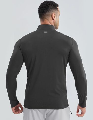MIER Mens Quarter Zip Pullover Dry Fit Lightweight 1/4 Zip Long Sleeve Shirts for Athletic Running Golf Hiking, UPF 50+ in Kuwait