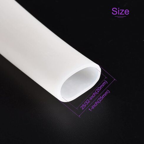 DMiotech 20mm ID 25mm OD 2.5mm Thick 1.6 Feet Silicone Tube Translucent Industrial Silicone Tubing for Water Air Pump in Saudi Arabia